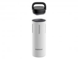 Вакуумный термос с керамическим покрытием бытовой, тм bobber, 770 мл. Артикул Bottle-770 Iced Water (белый)