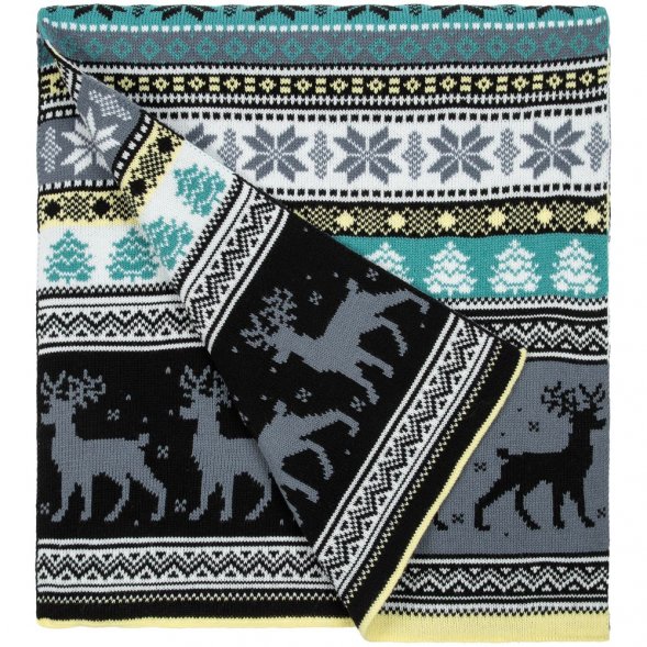 Шарф Mirakler, зеленый с желтым 