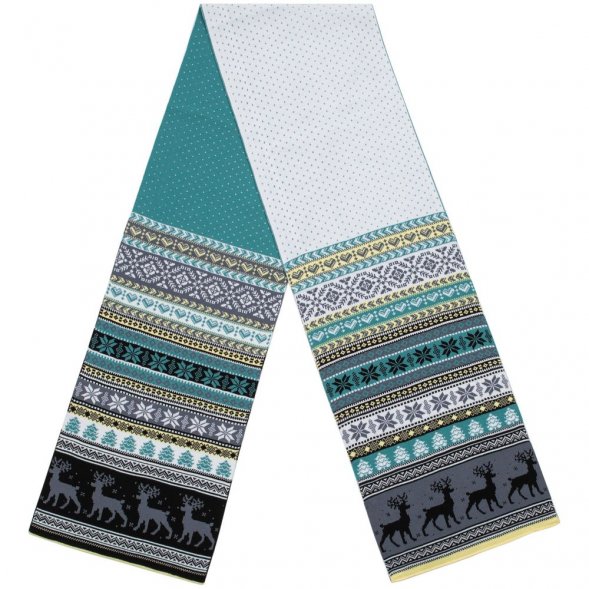 Шарф Mirakler, зеленый с желтым 