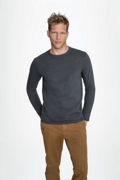 Футболка с длинным рукавом Imperial LSL Men, серый меланж 