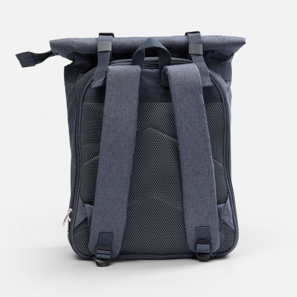 Набор для пикника Picnivo на 4 персоны, темно-серый меланж 