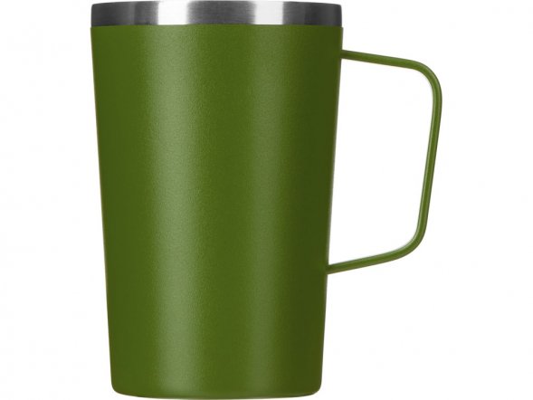 Стальная кружка с двойными стенками и порошковым покрытием Tibet, хаки 
