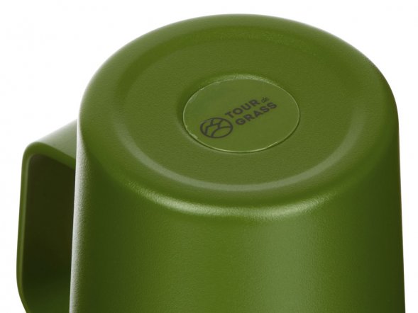 Стальная кружка с двойными стенками и порошковым покрытием Tibet, хаки 