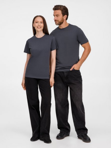 Футболка унисекс T-Bolka 180, темно-серая 