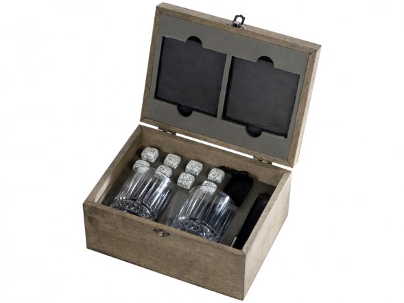 Набор для виски Jack с бокалами в подарочной шкатулке 
