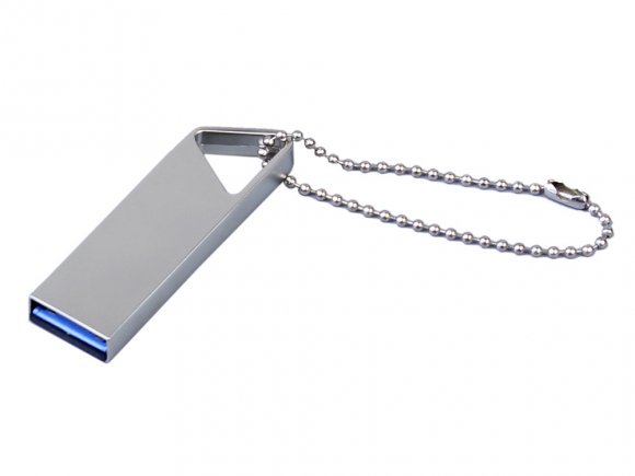 USB 2.0-флешка на 32 Гб с мини чипом, компактный дизайн, отверстие треугольной формы для цепочки 