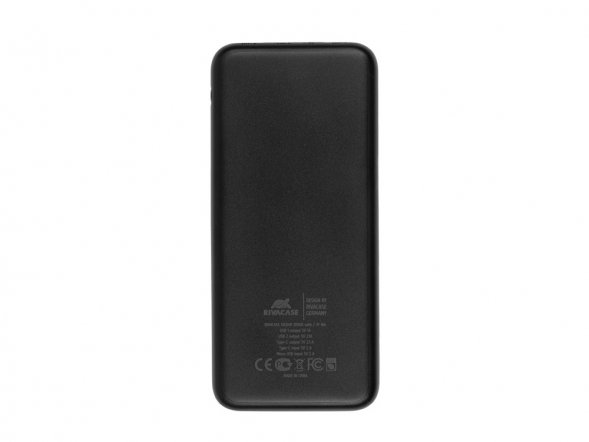 RIVACASE VA2041 (10000 мАч) внешний аккумулятор, черный 12/48 