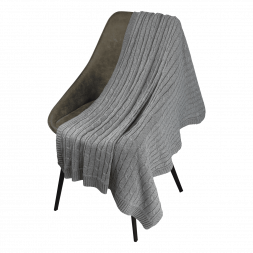 Плед Fado вязаный, серый (без подарочной коробки)