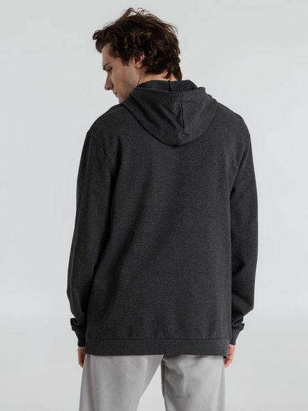 Толстовка с капюшоном унисекс Hoodie, серый меланж (антрацит) 