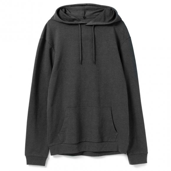Толстовка с капюшоном унисекс Hoodie, серый меланж (антрацит) 