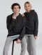 Толстовка с капюшоном унисекс Hoodie, серый меланж (антрацит) 