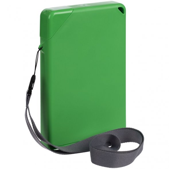 Плоская бутылка для воды Flacon, зеленая 