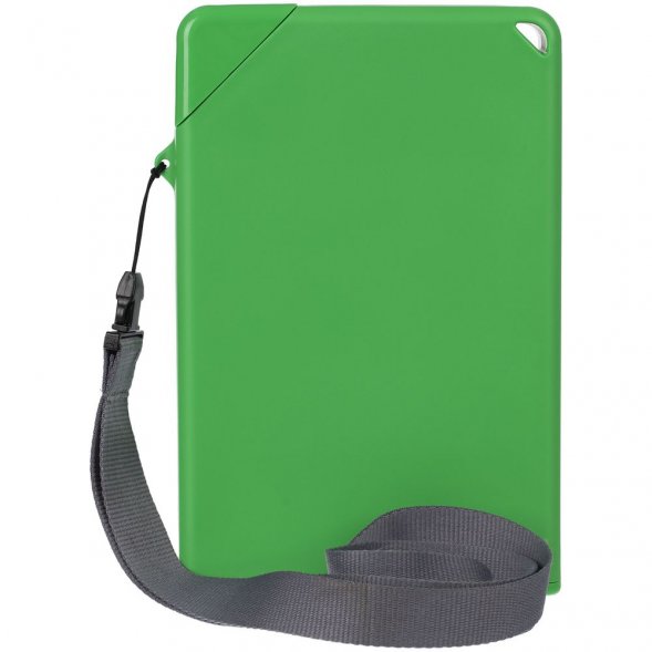 Плоская бутылка для воды Flacon, зеленая 