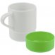 Кружка с силиконовой подставкой Protege, зеленое яблоко 
