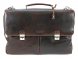 Портфель BUGATTI Romano 15&amp;#039;&amp;#039;, коричневый, натуральная воловья кожа, 43х13х32 см 