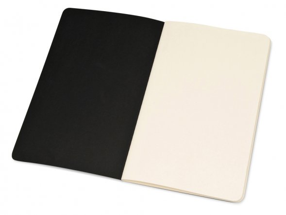 Записная книжка Moleskine Cahier (нелинованный, 1 шт.), Large (13х21см), черный 