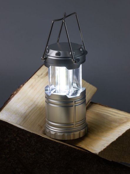 Кемпинговый фонарь Lindau, серебристый 