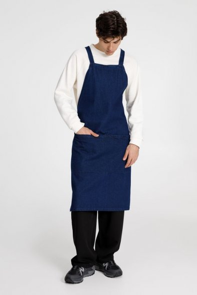 Фартук джинсовый E2, синий 