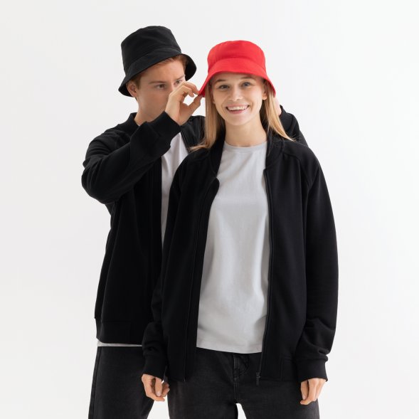 Толстовка на молнии, унисекс  TORRES черная, размер XXXL 