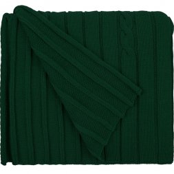 Плед Tressa, темно-зеленый