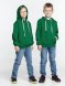 Толстовка с капюшоном детская Kirenga Kids, зеленая 