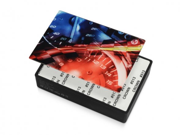 Портативная колонка Concept с полноцетной печатью, черный 