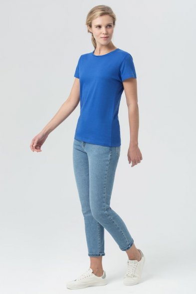 Футболка женская Miss 150, ярко-синяя (royal) 