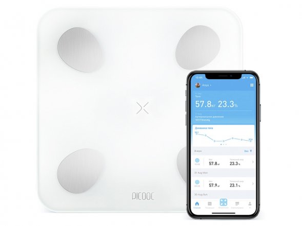 Умные диагностические весы Picooc Mini Lite White (6924917717339), белый 