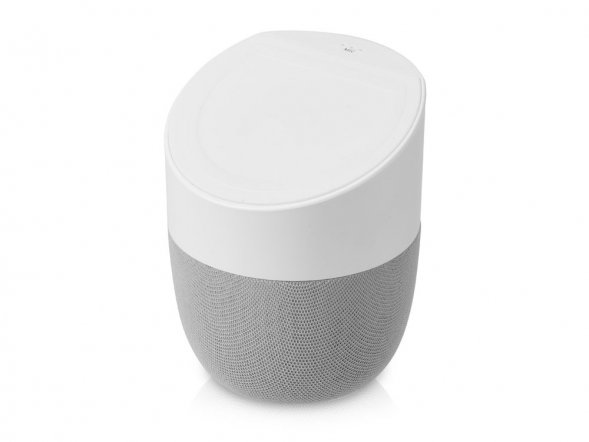 Портативная колонка с беспроводной зарядкой Shuttle, 5 Вт, белый 