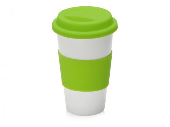 Фарфоровая кружка с двойными стенками Toronto, 300 мл, зеленое яблоко 