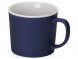 Матовая кружка Nancy 360 мл цветная снаружи, белая внутри, темно-синий 