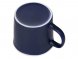 Матовая кружка Nancy 360 мл цветная снаружи, белая внутри, темно-синий 