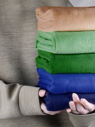 Флисовый плед Warm&amp;amp;Peace, синий