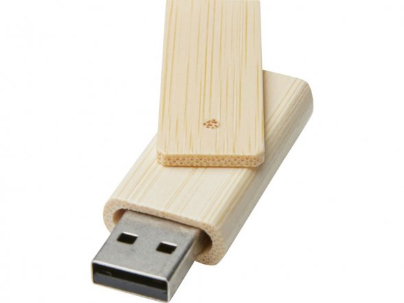 Rotate, USB-накопитель объемом 4 ГБ из бамбука, бежевый 