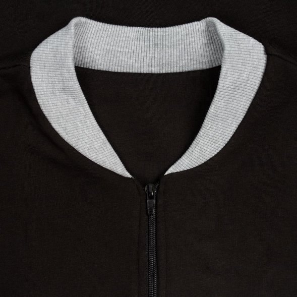 Бомбер College, черный 