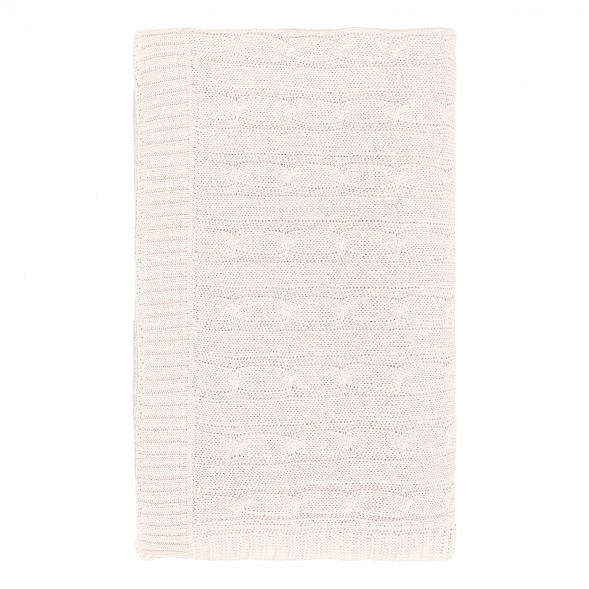 Плед Fado вязаный, бежевый (без подарочной коробки) 