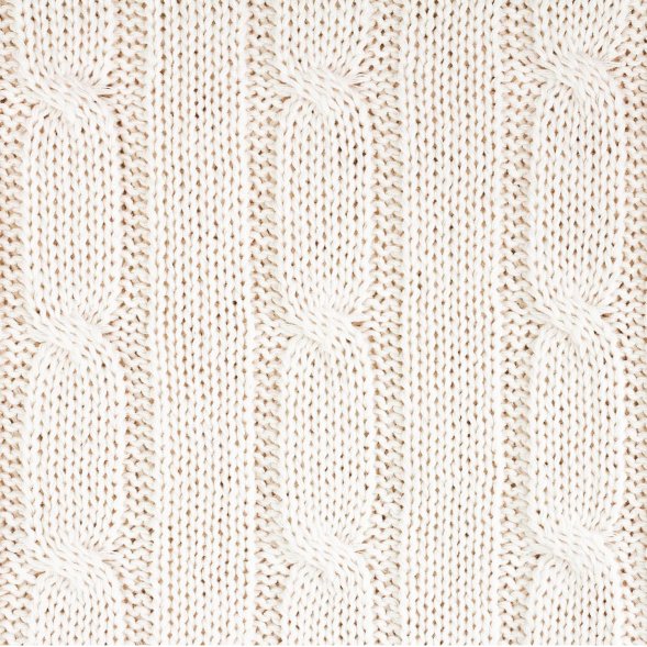 Плед Fado вязаный, бежевый (без подарочной коробки) 