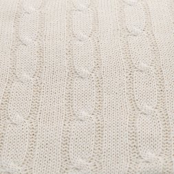 Плед Fado вязаный, бежевый (без подарочной коробки)