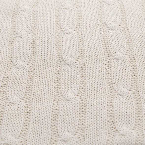 Плед Fado вязаный, бежевый (без подарочной коробки) 