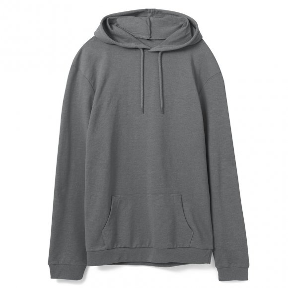 Толстовка с капюшоном унисекс Hoodie, серая (стальная) 