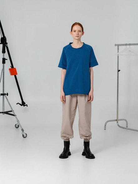 Футболка унисекс Vozduh 1.0, синяя 