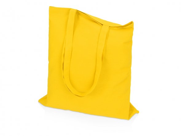 Сумка для шопинга Carryme 140 хлопковая, 140 г/м2, желтый 
