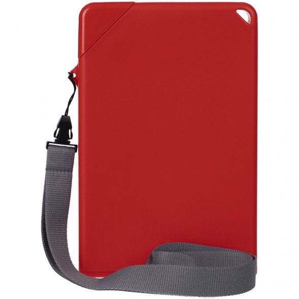 Плоская бутылка для воды Flacon, красная 