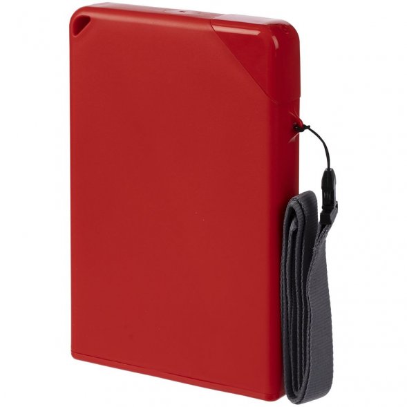 Плоская бутылка для воды Flacon, красная 