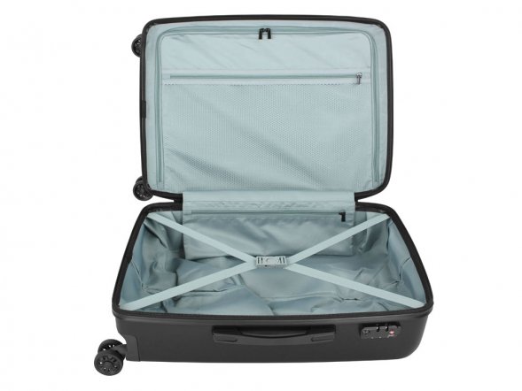 Чемодан BUGATTI Kallisto, чёрный, АБС-пластик, 44,5х26х63,5 см, 65 л 