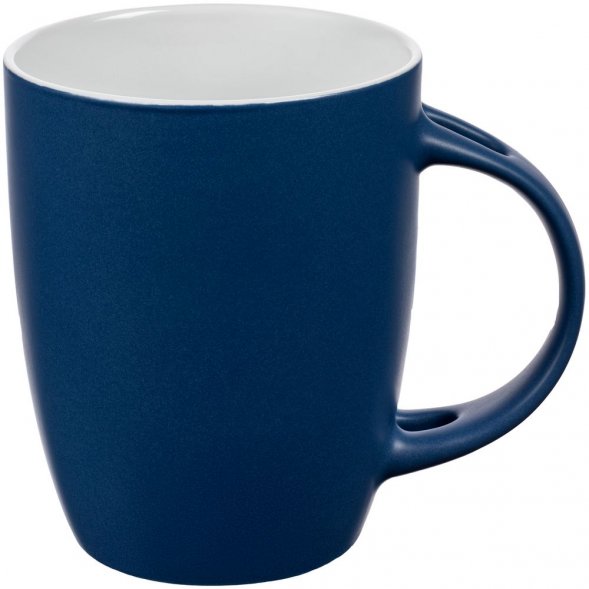 Кружка с ложкой Cheer Up, ver.2, синяя 