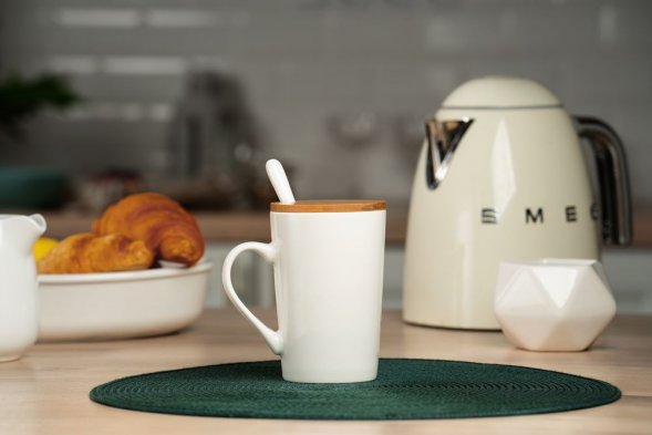 Кружка Parley с ложкой и бамбуковой крышкой 