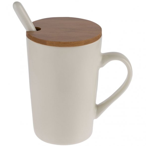 Кружка Parley с ложкой и бамбуковой крышкой 