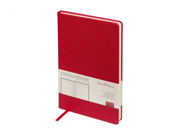 Ежедневник недатированный А5 Loft, красный 