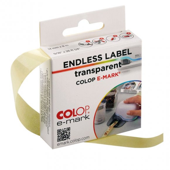 Клейкая лента для принтера Colop e-mark, прозрачная под нанесение